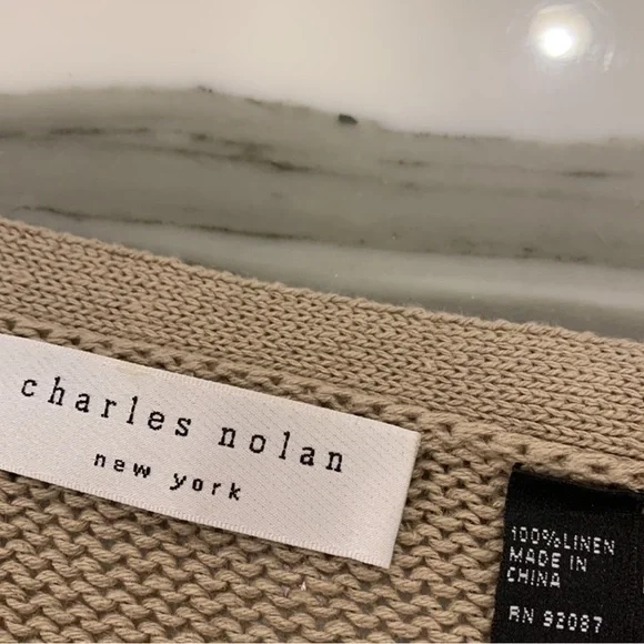 Classic Tan Cardigan Sweater-M - Picture 2 of 15